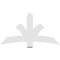 Ekena Millwork Davenport Architectural Grade PVC Gable Bracket, 60"W x 32 1/2"H x 2"D x 6"F, 13/12 Pitch GBP060X33X0206DAV00 - alternate 5